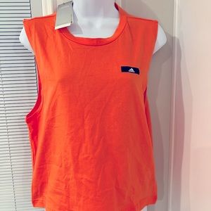 New Size Medium Adidas Women’s Boyfriend tank, hot orange/neon coral